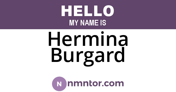 Hermina Burgard