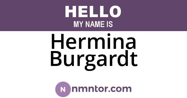 Hermina Burgardt