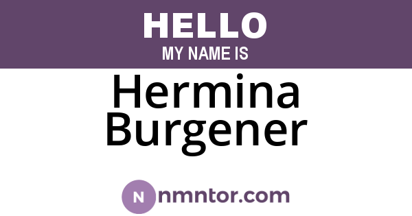 Hermina Burgener