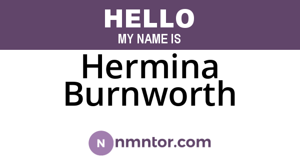 Hermina Burnworth