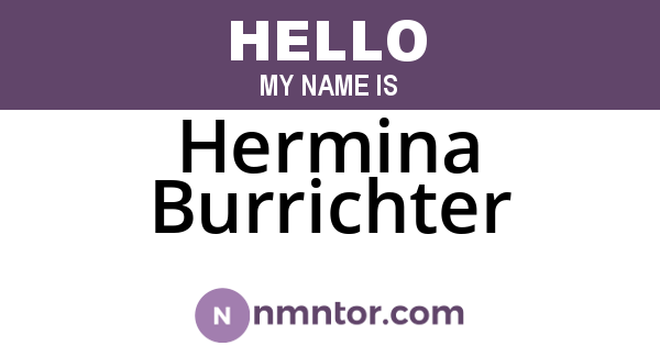Hermina Burrichter