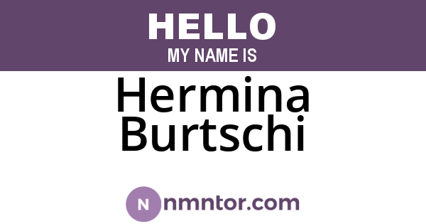 Hermina Burtschi