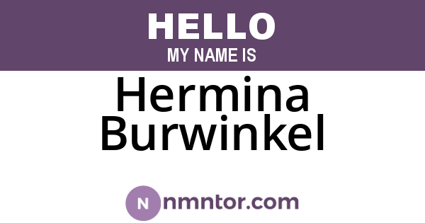 Hermina Burwinkel