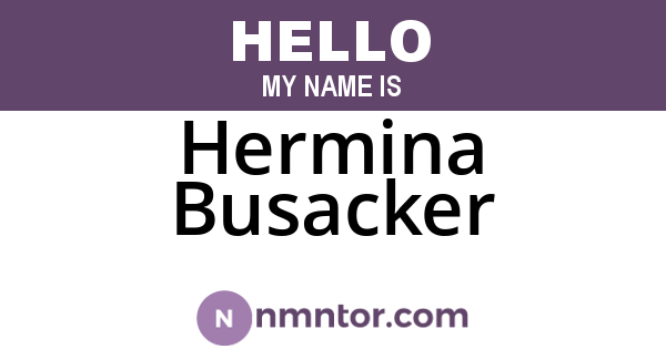 Hermina Busacker