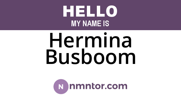 Hermina Busboom