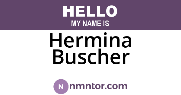 Hermina Buscher