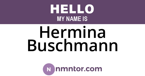Hermina Buschmann