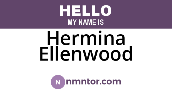 Hermina Ellenwood