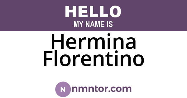 Hermina Florentino
