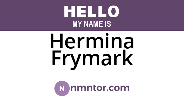 Hermina Frymark