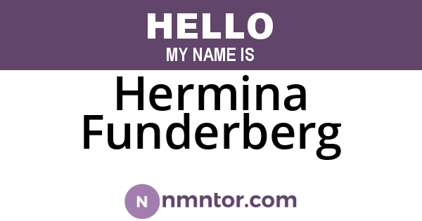 Hermina Funderberg