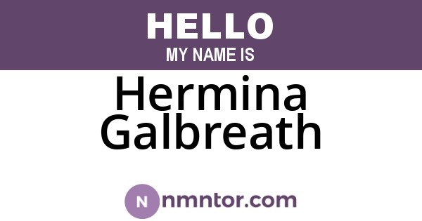 Hermina Galbreath