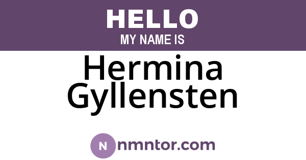 Hermina Gyllensten