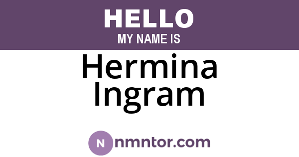 Hermina Ingram