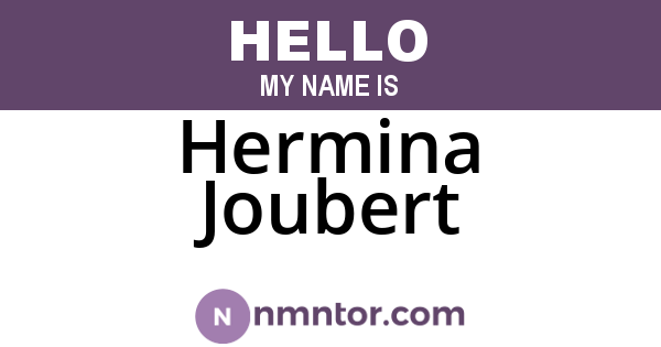 Hermina Joubert