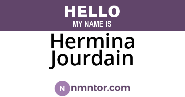 Hermina Jourdain