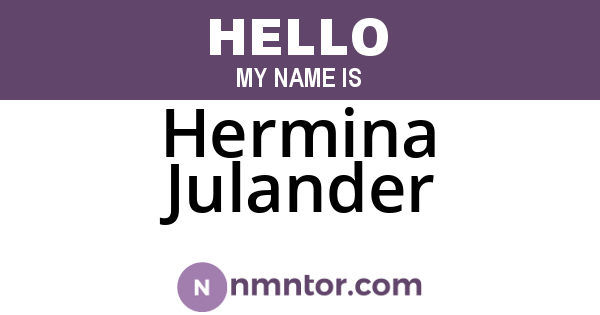 Hermina Julander