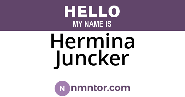 Hermina Juncker