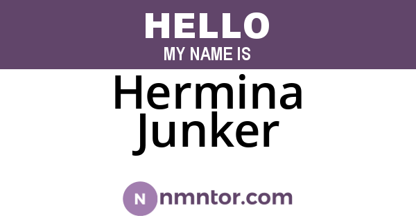 Hermina Junker