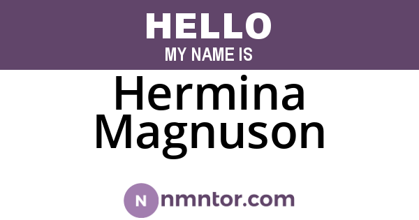 Hermina Magnuson