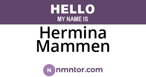 Hermina Mammen