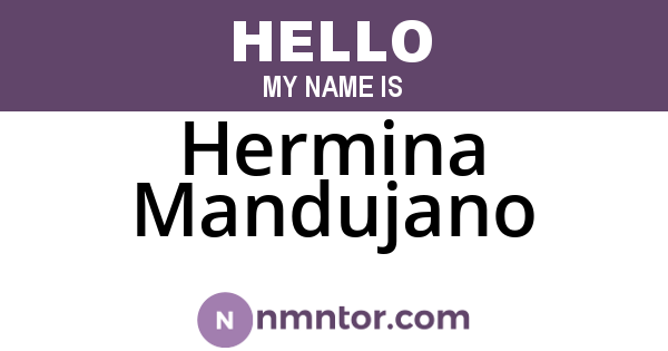 Hermina Mandujano