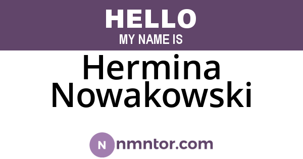 Hermina Nowakowski