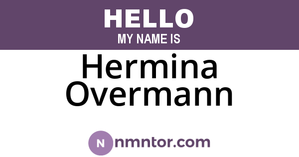 Hermina Overmann
