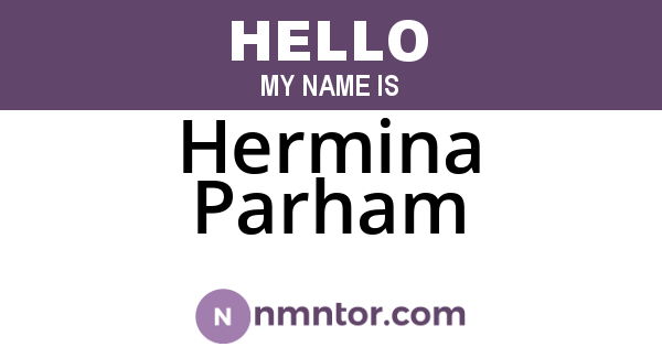Hermina Parham