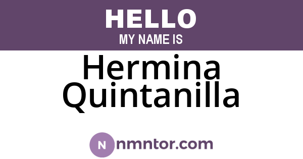 Hermina Quintanilla
