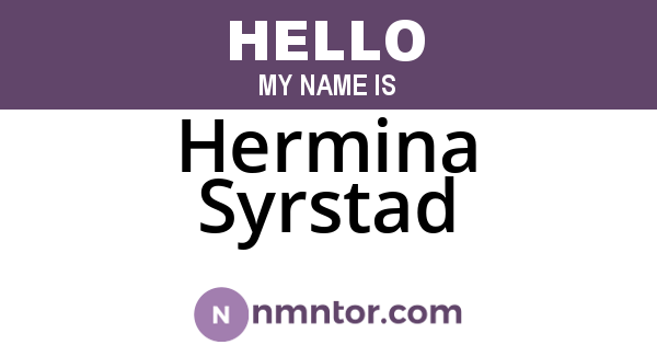 Hermina Syrstad