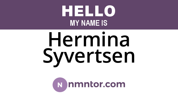Hermina Syvertsen