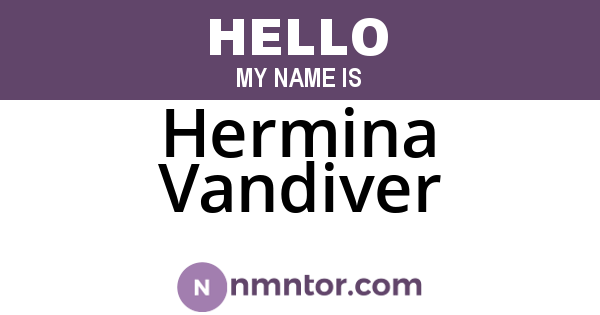 Hermina Vandiver
