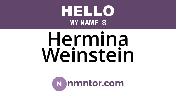 Hermina Weinstein