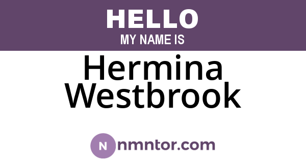 Hermina Westbrook