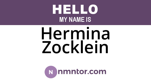 Hermina Zocklein