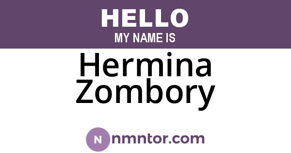 Hermina Zombory