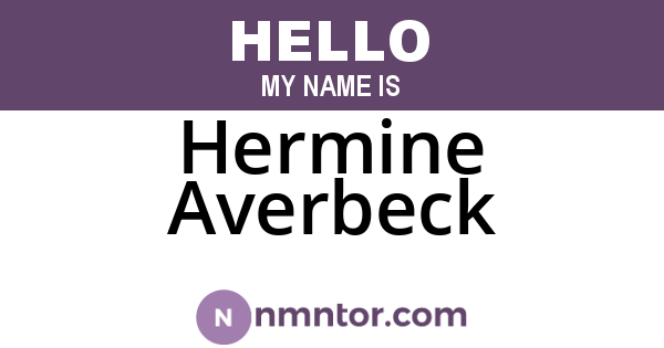 Hermine Averbeck