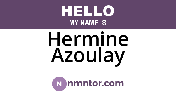 Hermine Azoulay