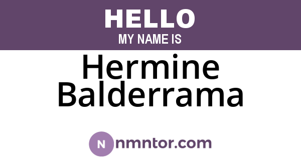 Hermine Balderrama