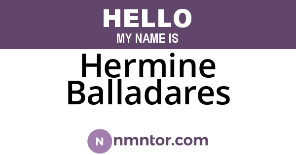 Hermine Balladares