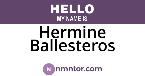 Hermine Ballesteros