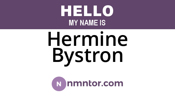 Hermine Bystron