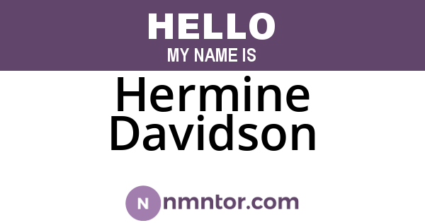 Hermine Davidson