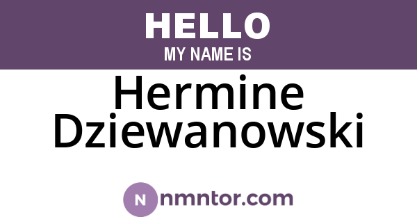 Hermine Dziewanowski
