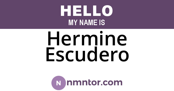 Hermine Escudero