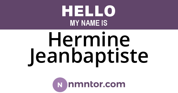 Hermine Jeanbaptiste