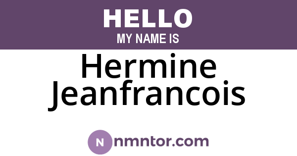 Hermine Jeanfrancois