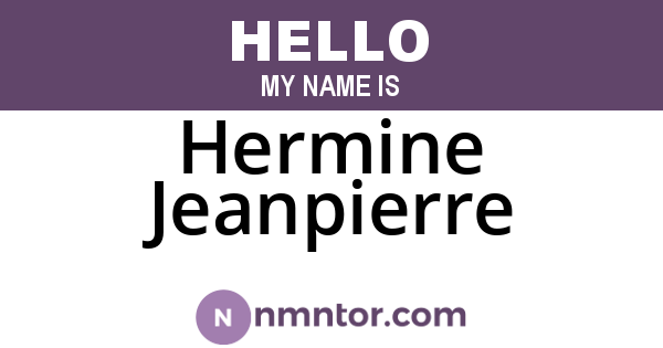 Hermine Jeanpierre
