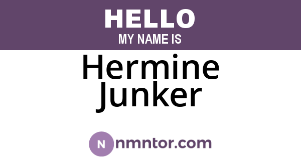 Hermine Junker
